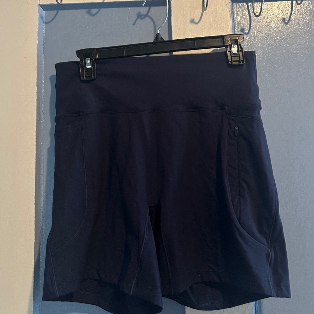 ADANOLA Navy Biker Shorts